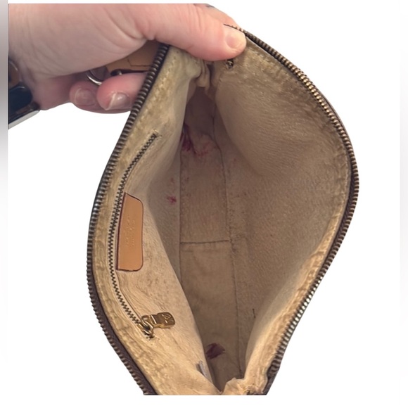 Louis Vuitton‎ Vintage Brown Monogram Pouch Accessory Bag Clutch  shoulder bag - Picture 6 of 14